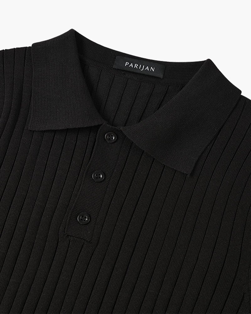 GIMCHEON Gestricktes Poloshirt
