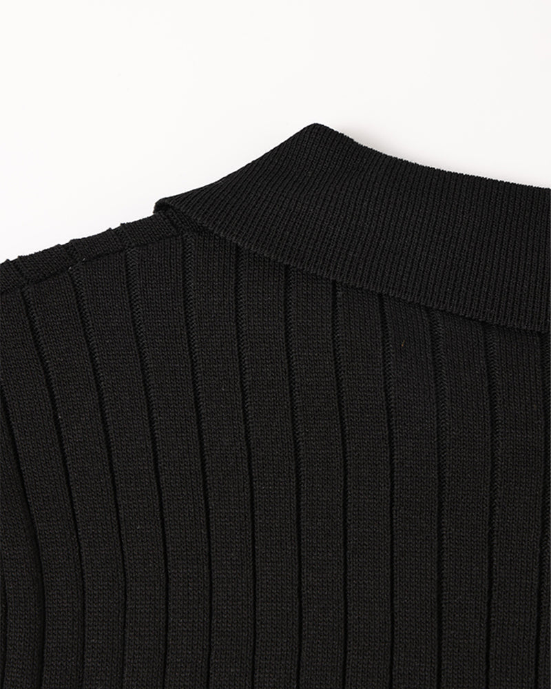 GIMCHEON Gestricktes Poloshirt