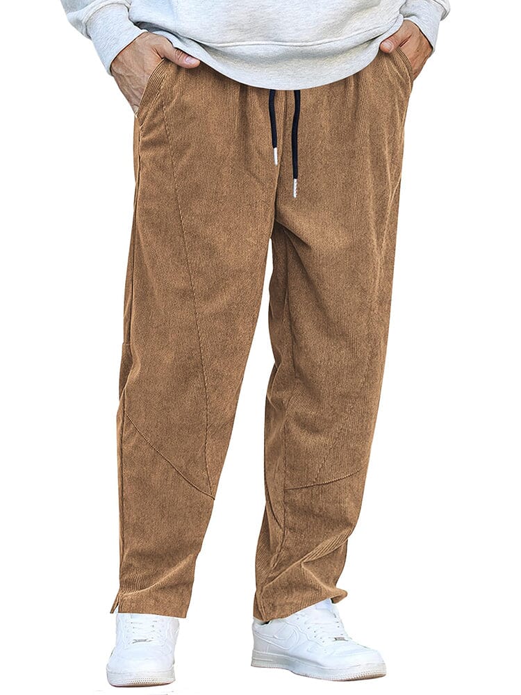 Casual Corduroy Harem Hose