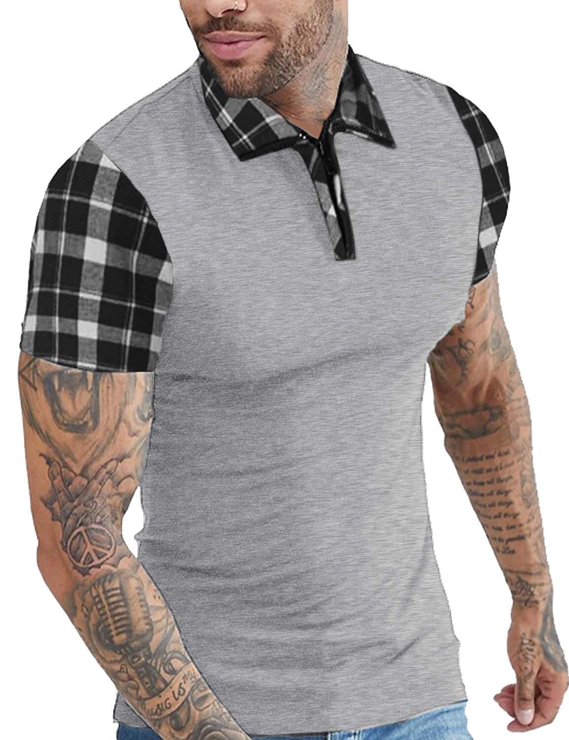 Stylish Slim Kurz Ärmel Polo T-Hemd