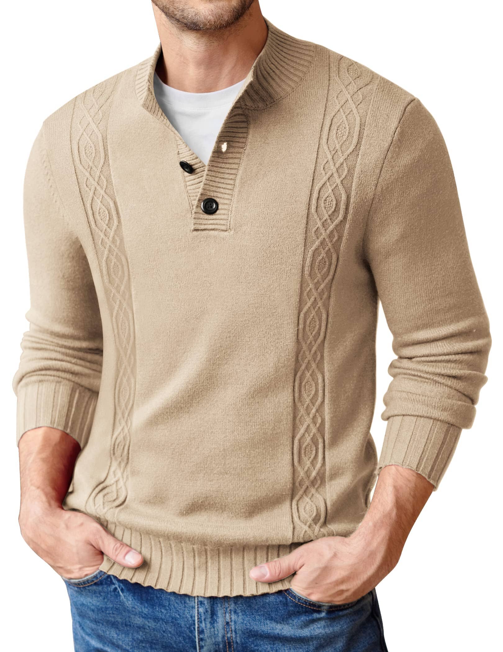 Twisted Stand Kragen Strick Pullover Pullover