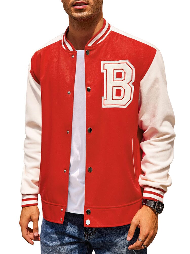 Stylish Letter Baseball Varsity Jacken