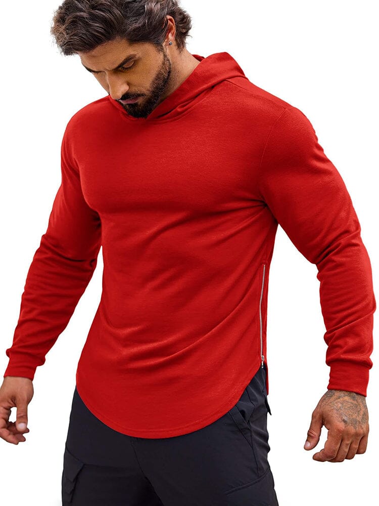 Workout Muscle Fit Baumwolle Blend Hoodie