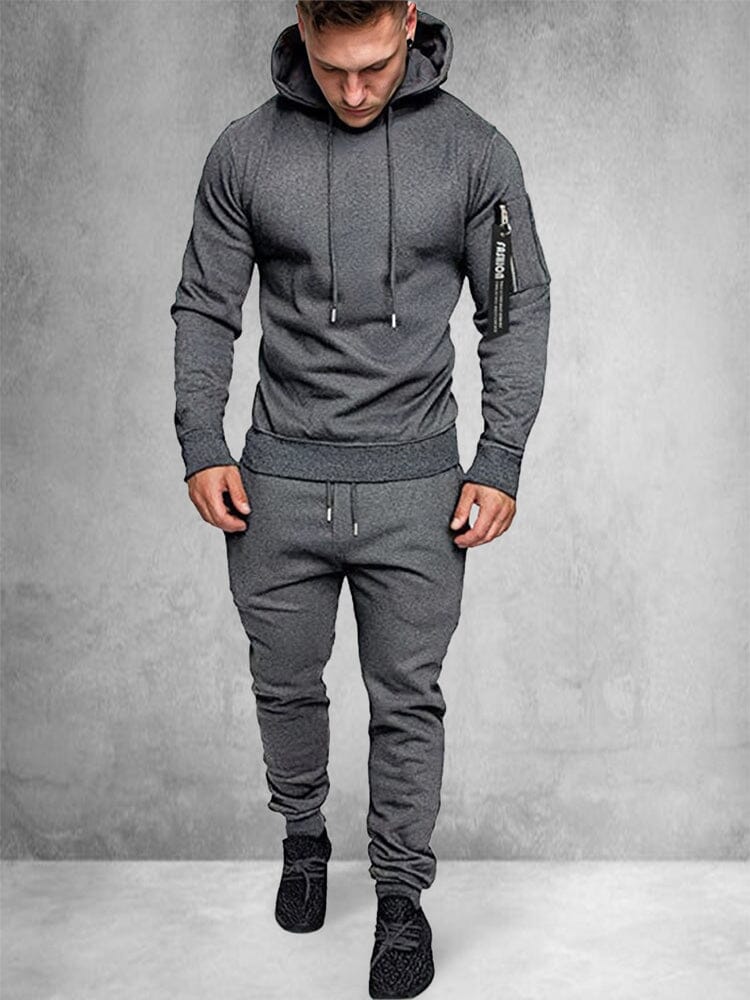 Trendy Zip Up Mit Kapuze Sports Sets