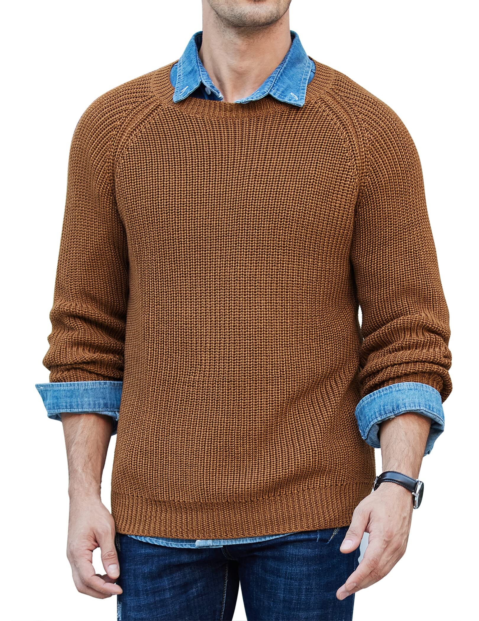 Crew Neck Slim Fit Strick Pullover Pullover