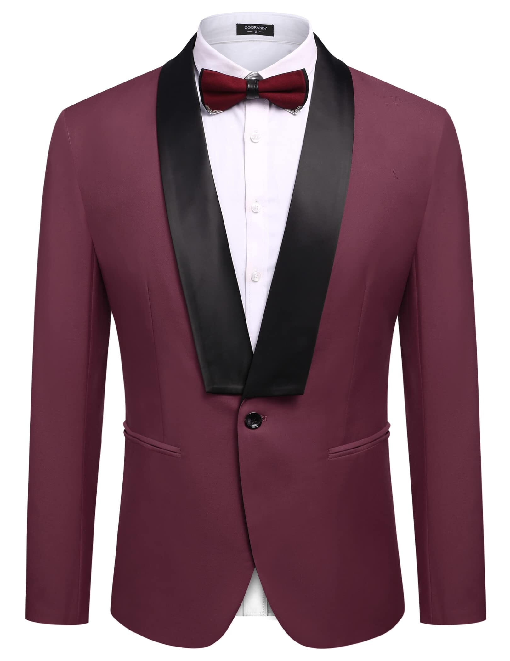 Slim Fit Suits One Knopf Schalkragen Lapel Tuxedo