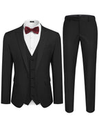 3 Teil Suits Set Tuxedo Prom Blazer Weste Hose Set