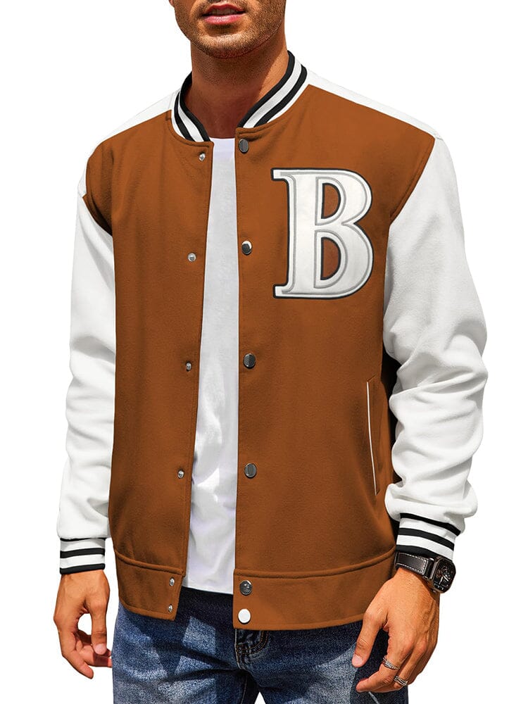 Stylish Letter Baseball Varsity Jacken