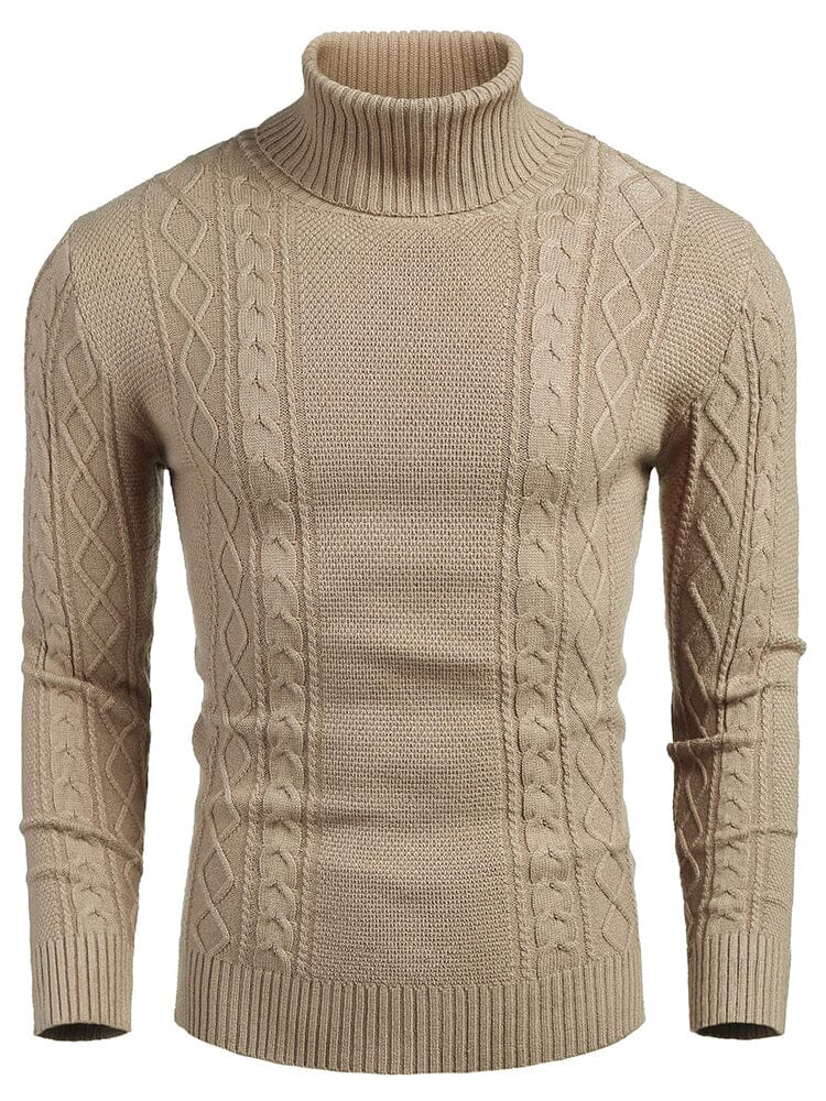 Klassisch Slim Fit Rollkragen Pullover