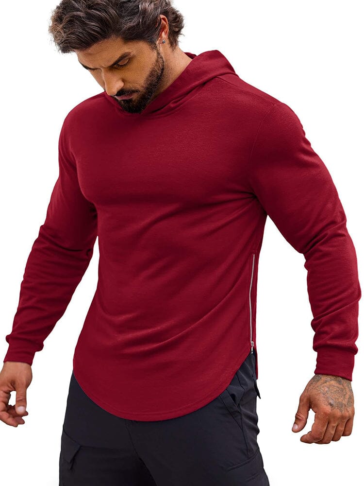 Workout Muscle Fit Baumwolle Blend Hoodie