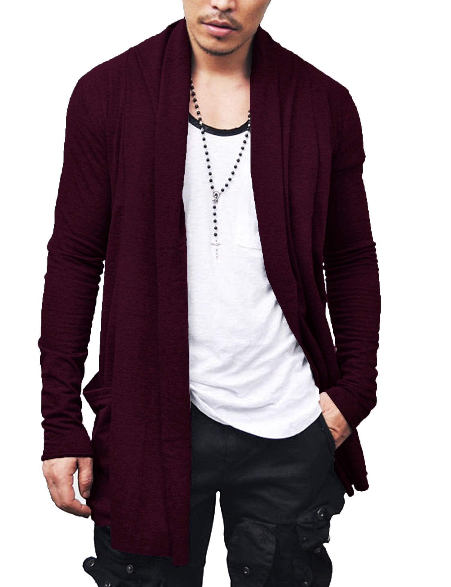 Ruffle Schalkragen Kragen Strick Cardigan