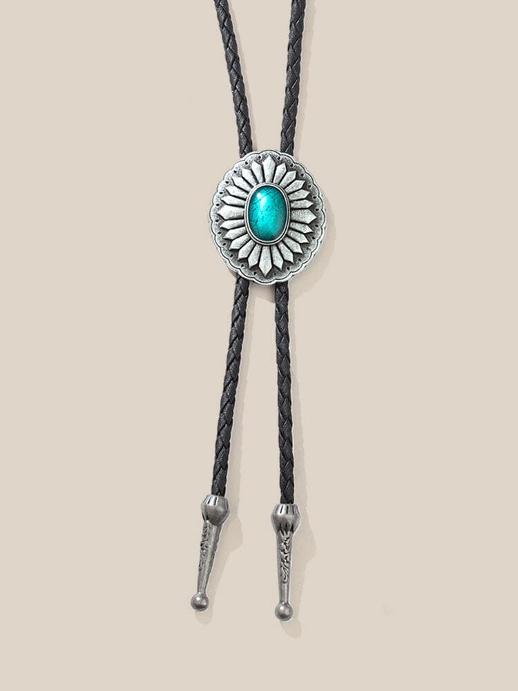 Vintage Bolo Tie Leather Halskette