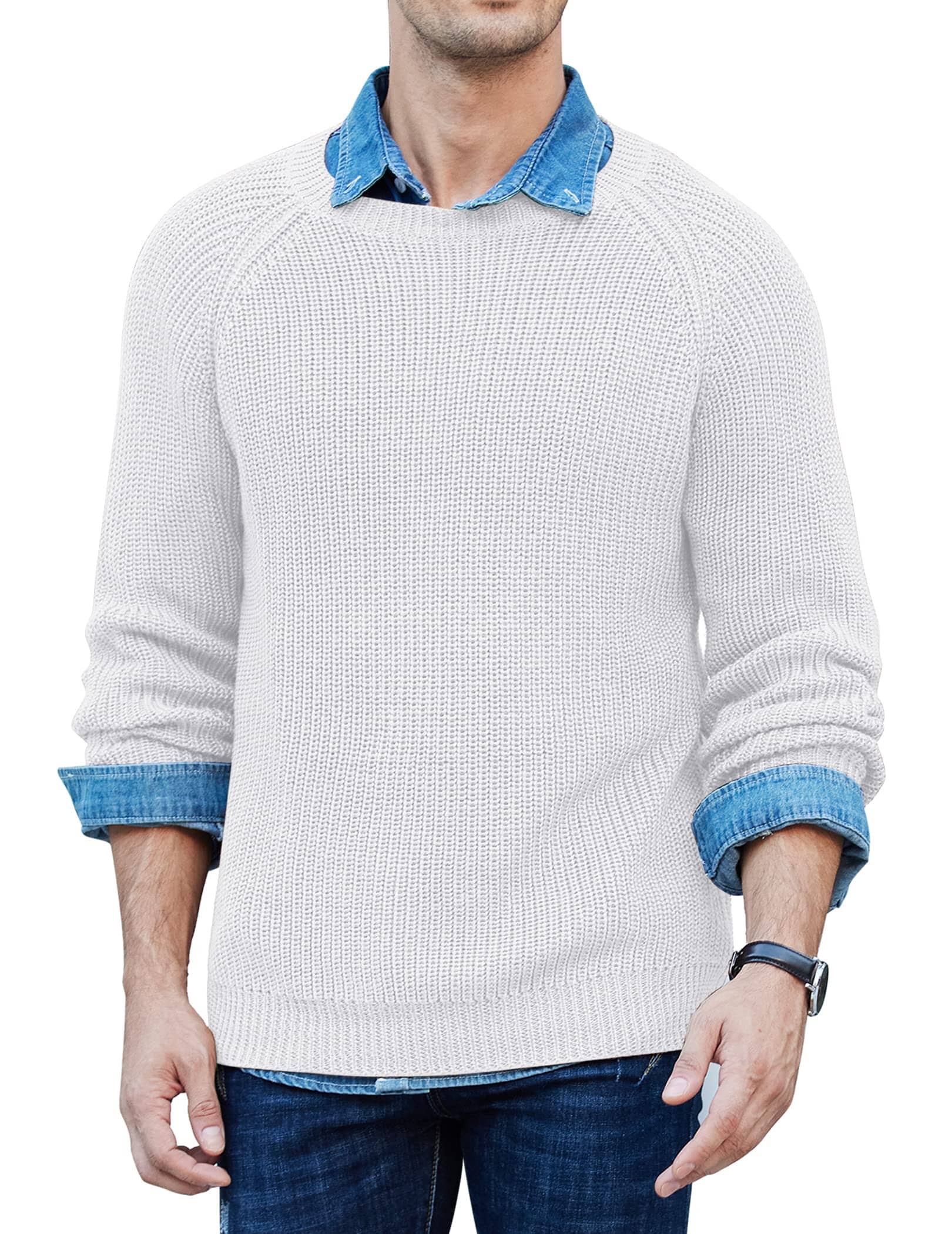Crew Neck Slim Fit Strick Pullover Pullover