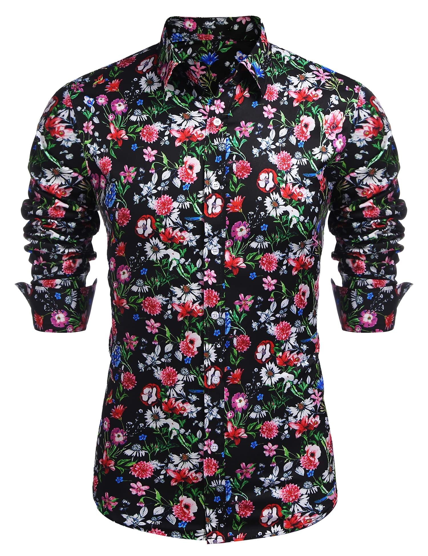 Blumen Hawaii Tropical Knopf Down Strand Hemd