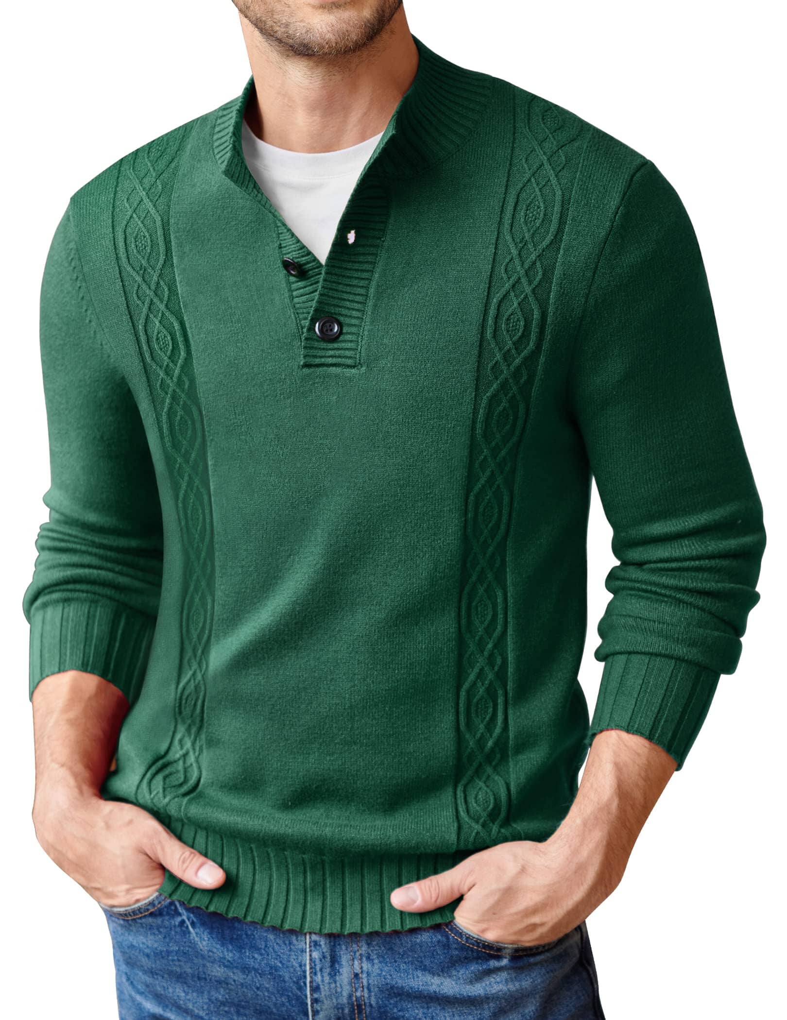 Twisted Stand Kragen Strick Pullover Pullover