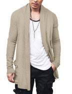 Ruffle Schalkragen Kragen Strick Cardigan