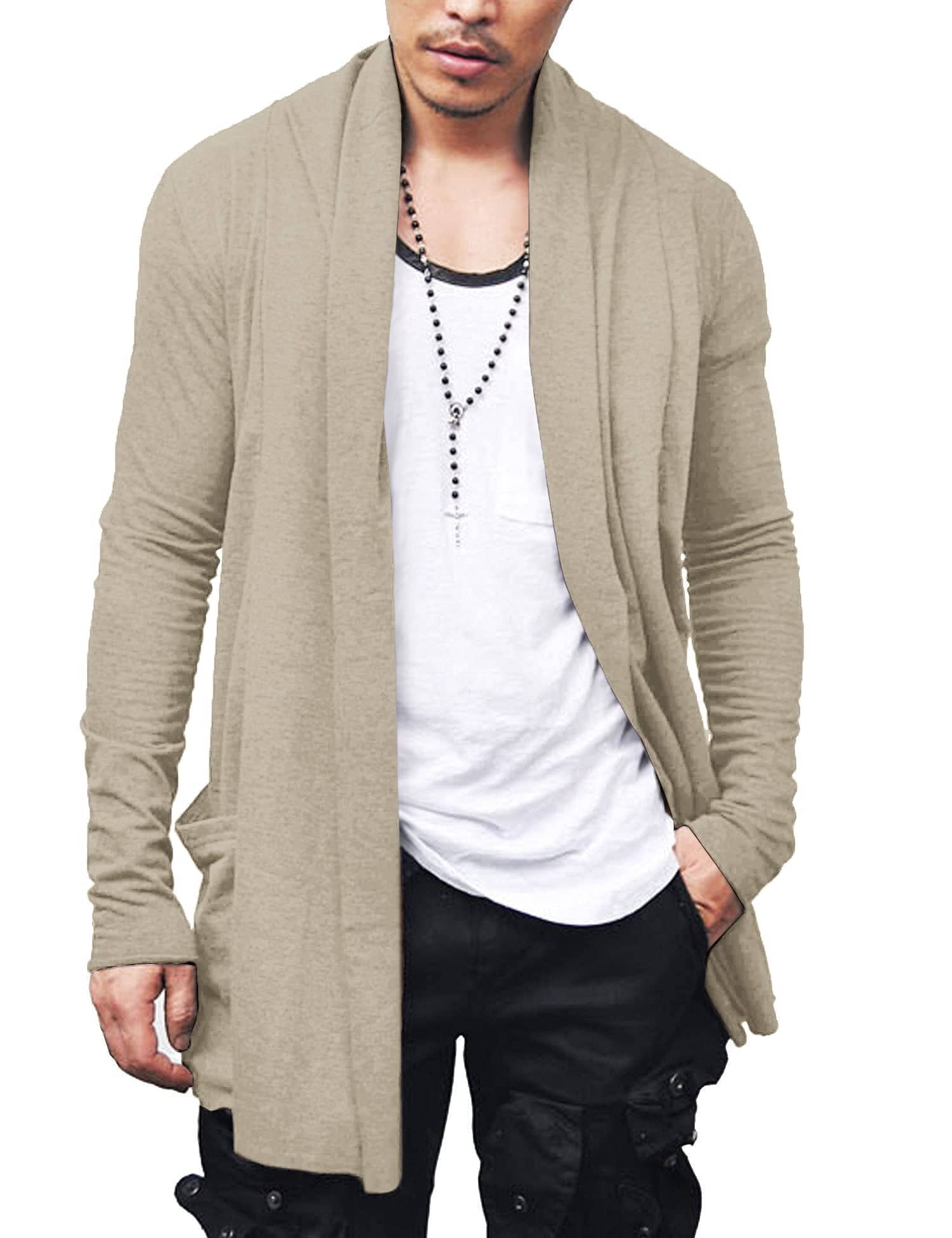 Ruffle Schalkragen Kragen Strick Cardigan