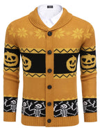 Schalkragen Kragen Strick Cardigans Knopf Down Pullover
