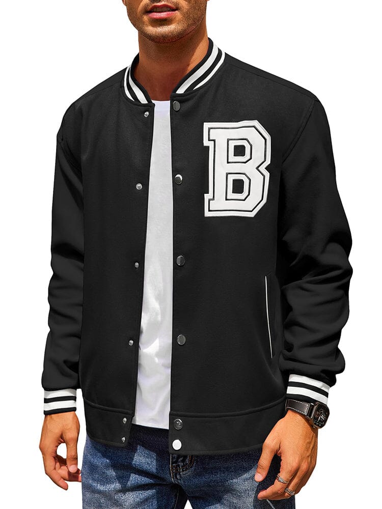 Stylish Letter Baseball Varsity Jacken