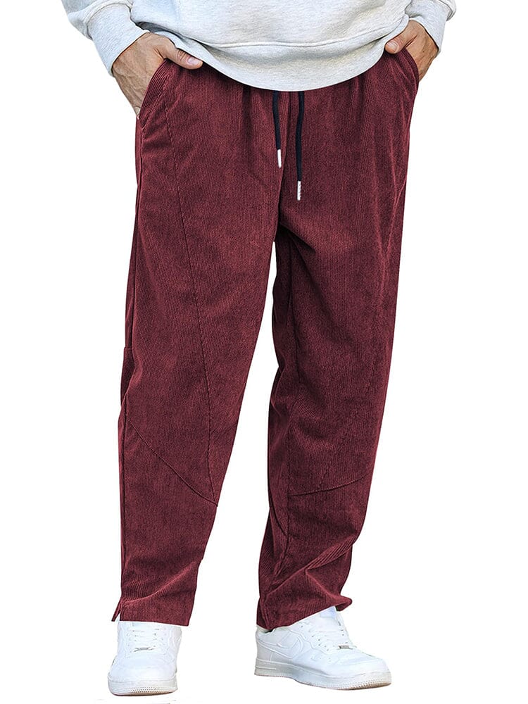 Casual Corduroy Harem Hose