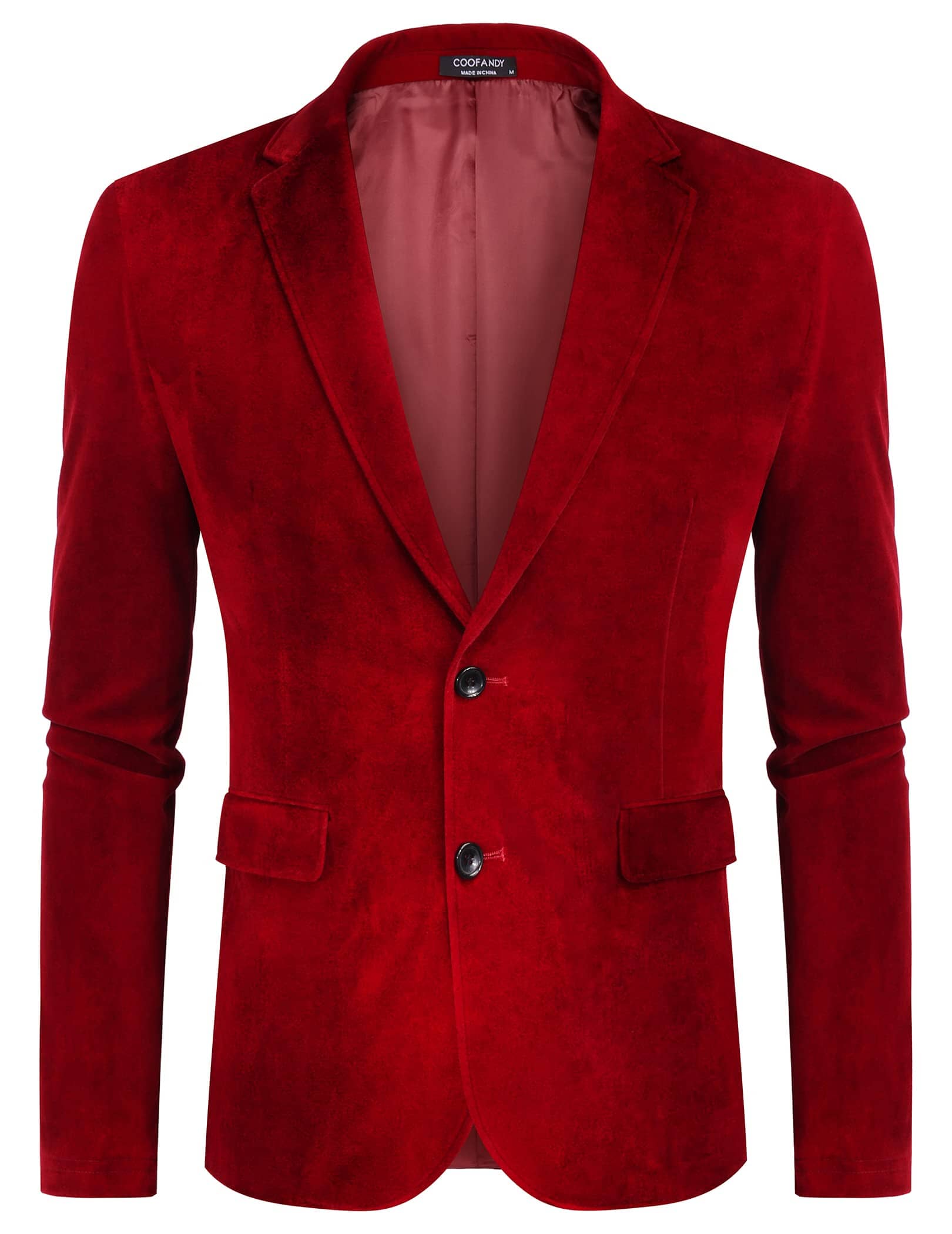 Two Knopf Slim Fit Blazer Retro Tuxedo Anzug Jacken