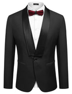 Slim Fit Suits One Knopf Schalkragen Lapel Tuxedo