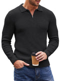 Klassisch Quarter Zip Strick Polo (US Only)