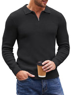 Klassisch Quarter Zip Strick Polo (US Only)