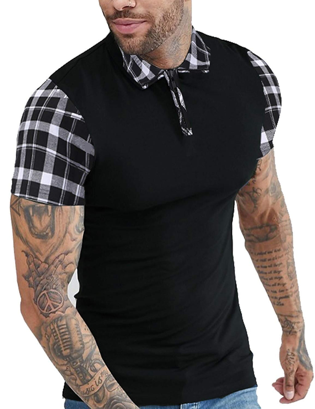 Stylish Slim Kurz Ärmel Polo T-Hemd