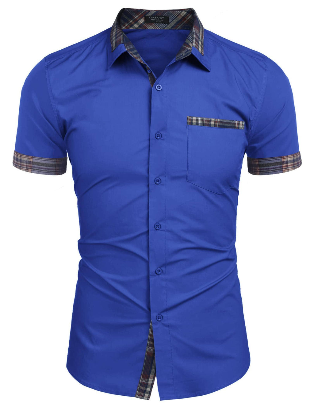 Casual Plaid Kragen Leinen Stil Hemd