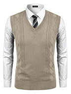 Klassisch V-Neck Strick Weste (US Only)