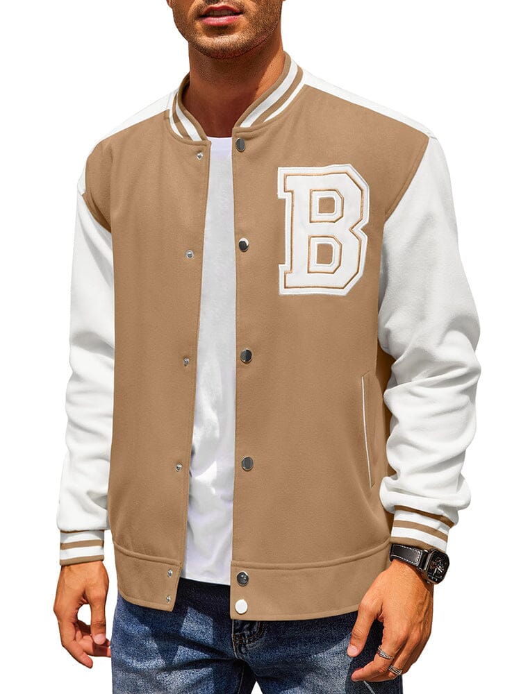 Stylish Letter Baseball Varsity Jacken