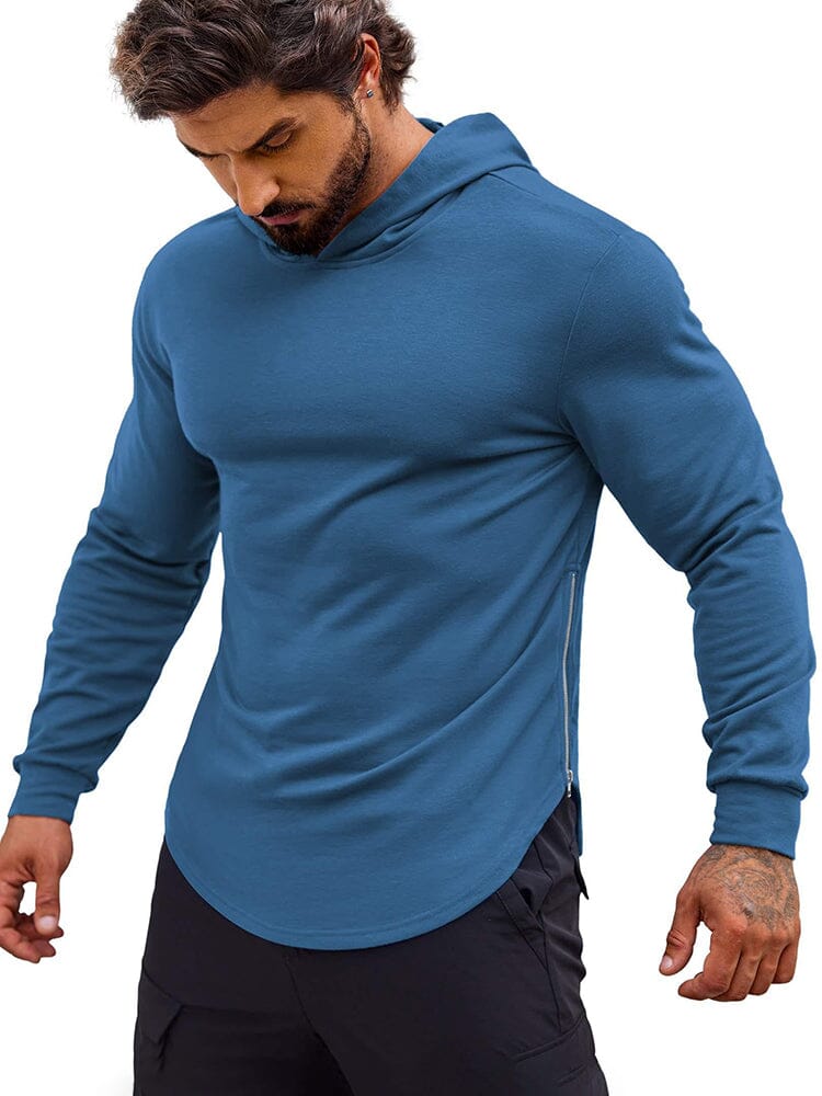 Workout Muscle Fit Baumwolle Blend Hoodie