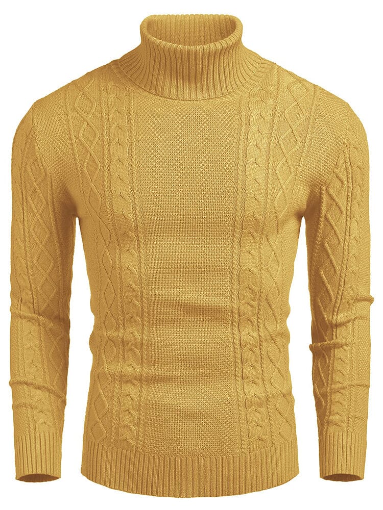 Klassisch Slim Fit Rollkragen Pullover
