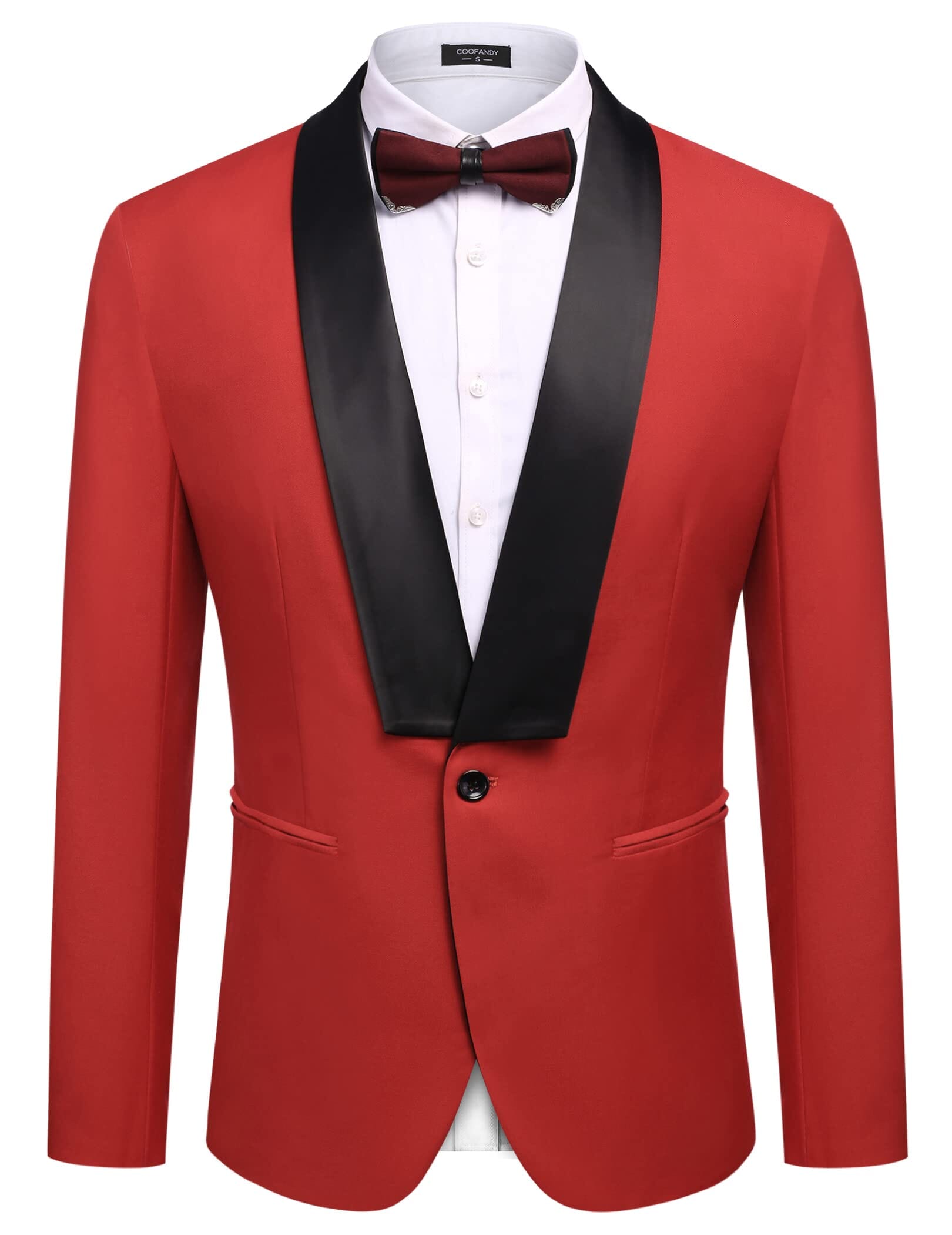 Slim Fit Suits One Knopf Schalkragen Lapel Tuxedo
