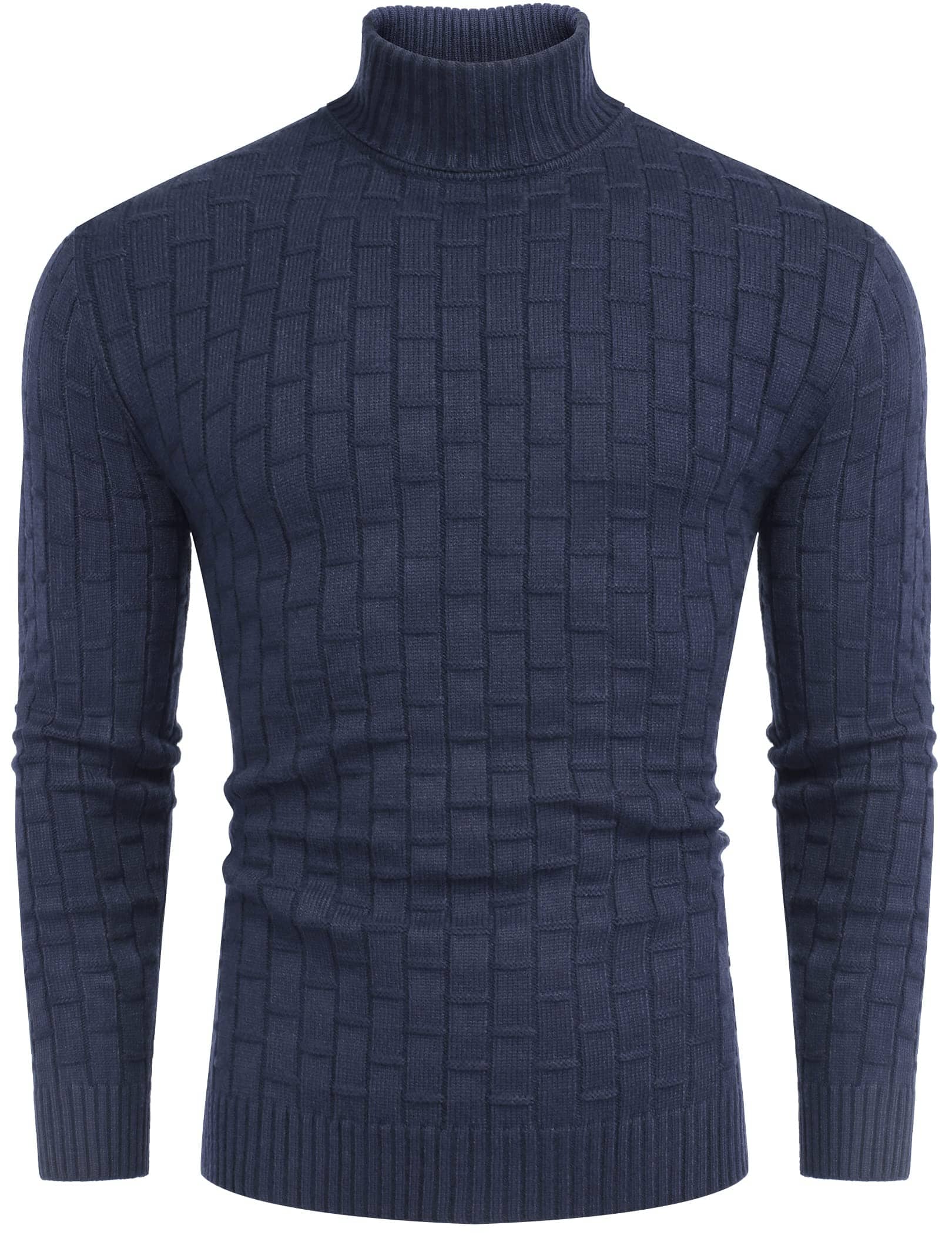 Slim Fit Rollkragen Thermal Pullover