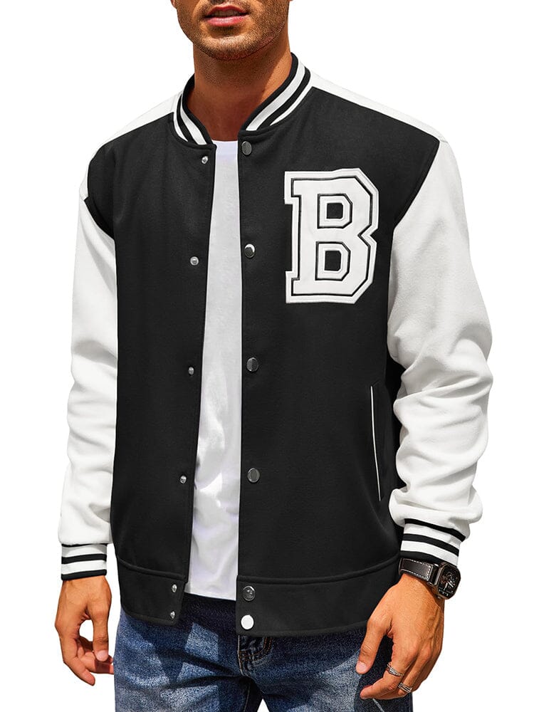 Stylish Letter Baseball Varsity Jacken