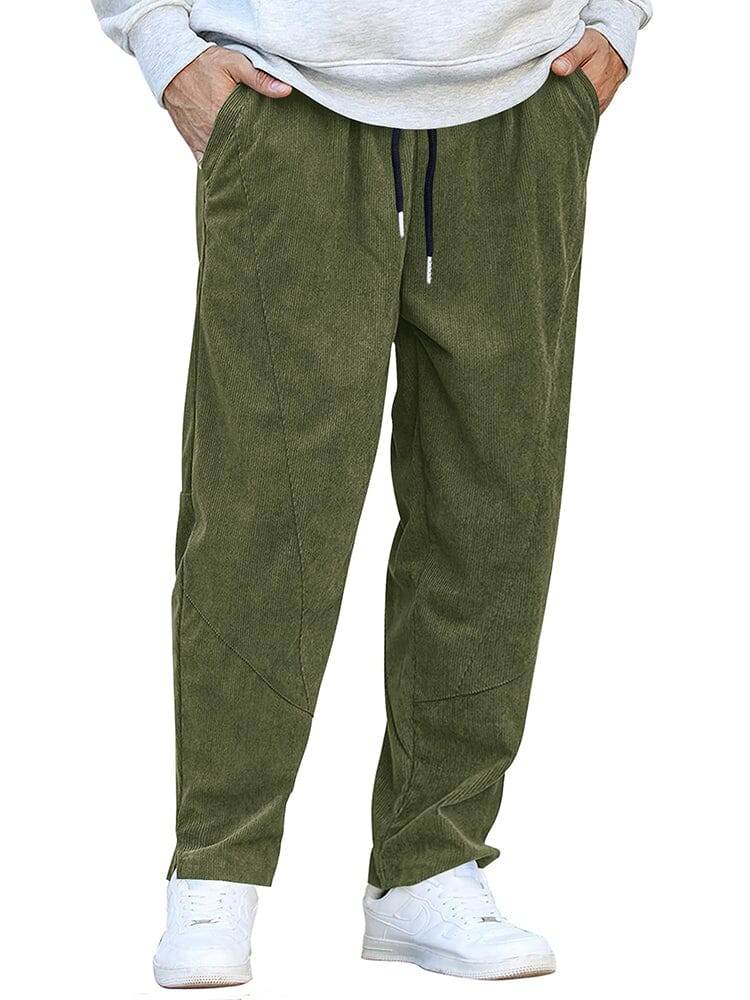 Casual Corduroy Harem Hose