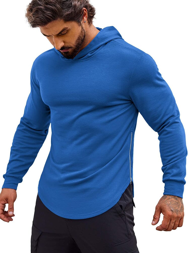 Workout Muscle Fit Baumwolle Blend Hoodie