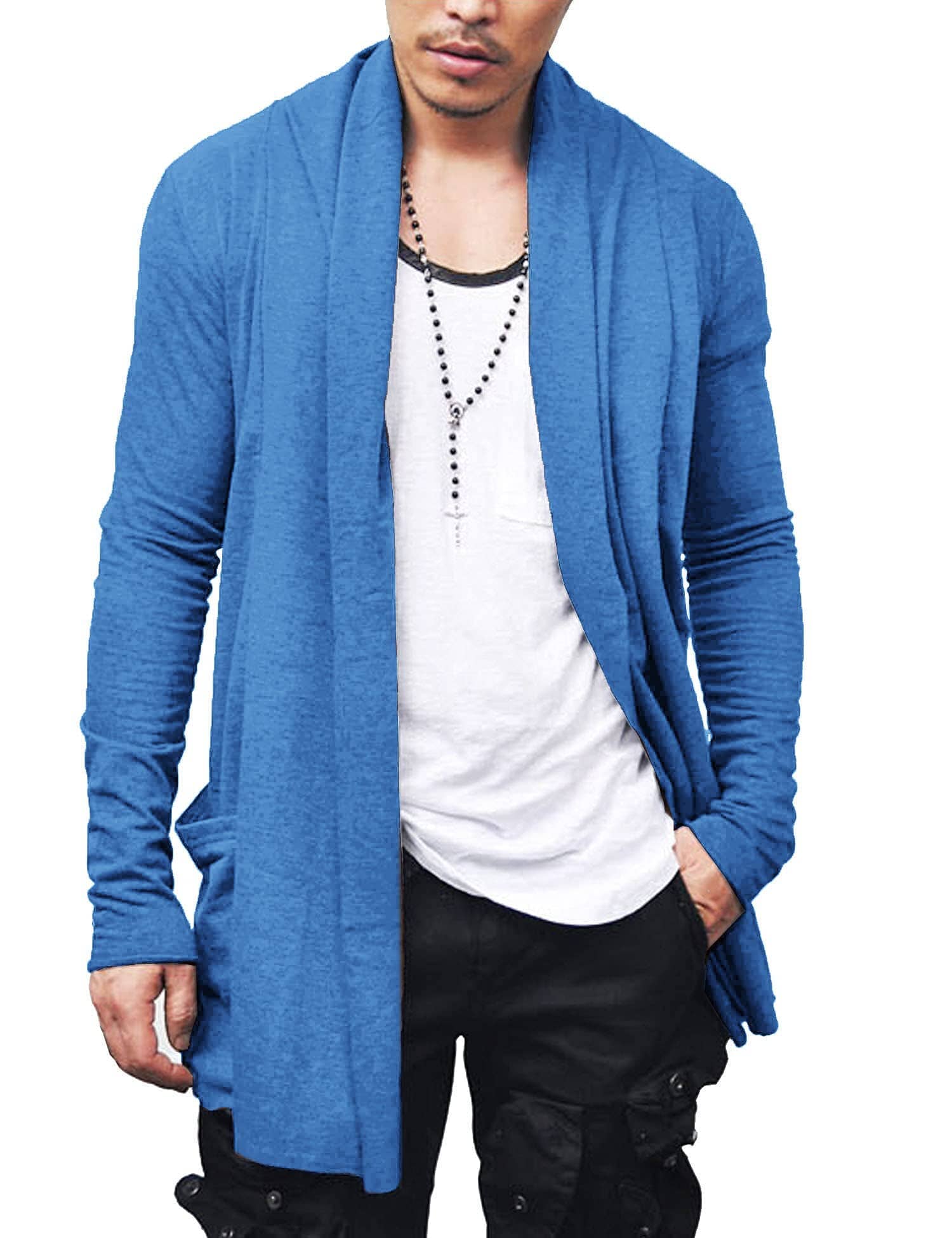 Ruffle Schalkragen Kragen Strick Cardigan