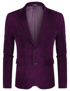 Two Knopf Slim Fit Blazer Retro Tuxedo Anzug Jacken