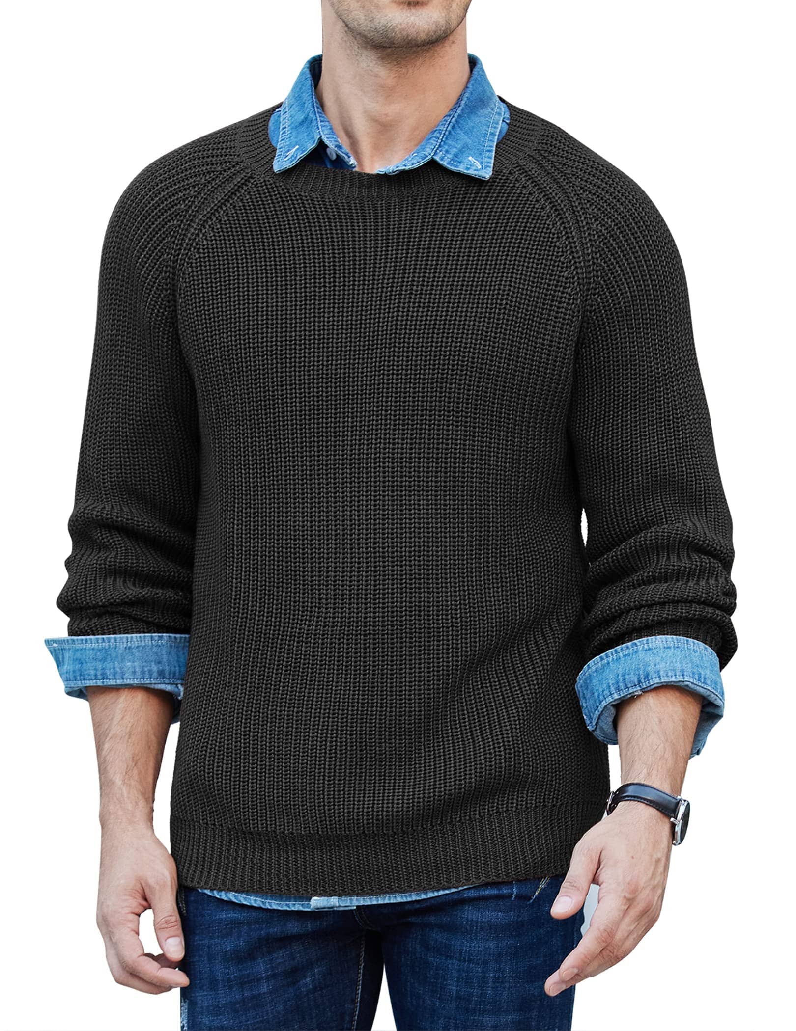 Crew Neck Slim Fit Strick Pullover Pullover
