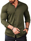 Casual Wrinkle Free Knopf Hemd (US Only)
