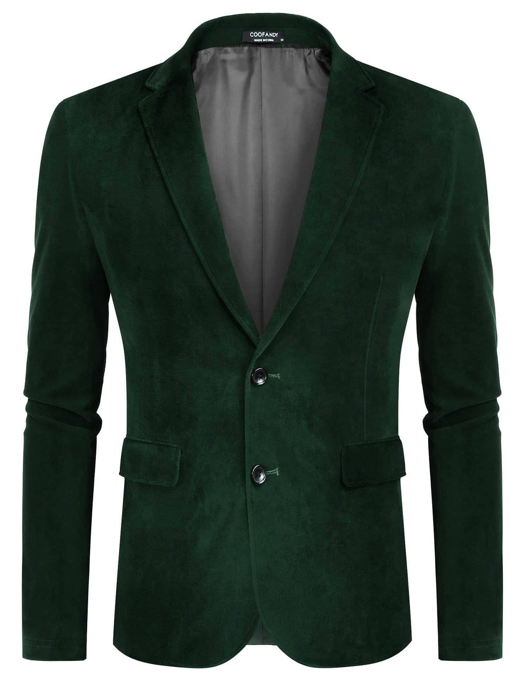 Two Knopf Slim Fit Blazer Retro Tuxedo Anzug Jacken
