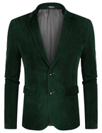 Two Knopf Slim Fit Blazer Retro Tuxedo Anzug Jacken