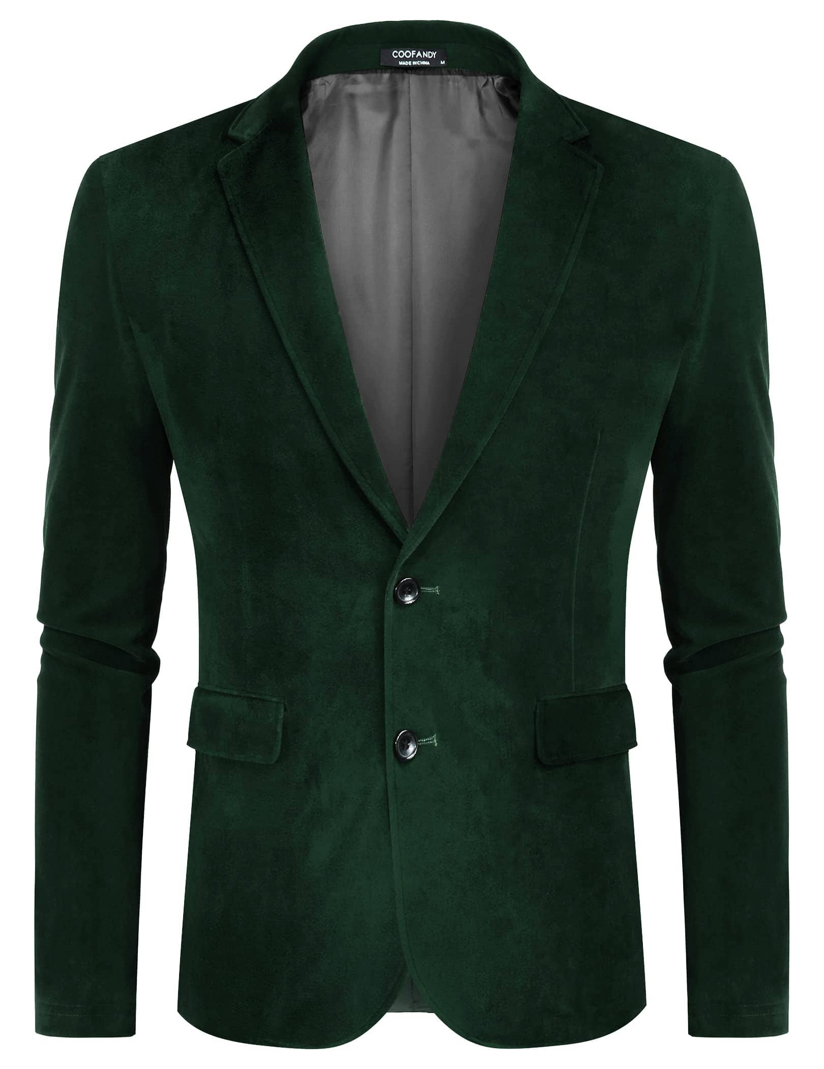 Two Knopf Slim Fit Blazer Retro Tuxedo Anzug Jacken