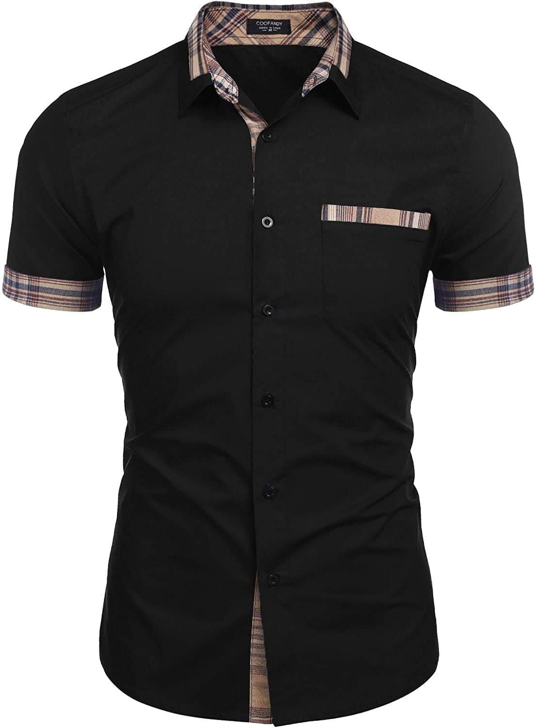 Casual Plaid Kragen Leinen Stil Hemd