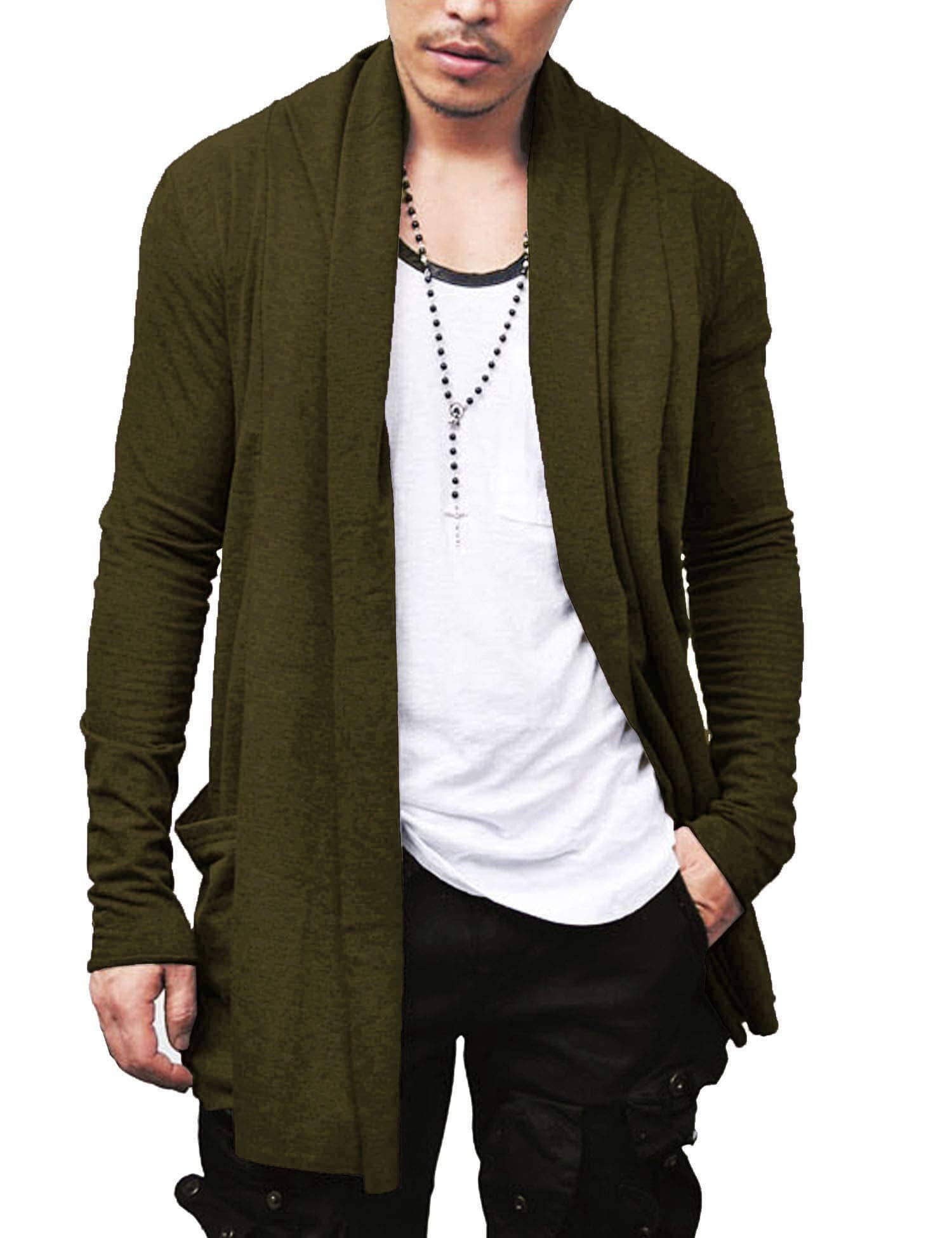 Ruffle Schalkragen Kragen Strick Cardigan