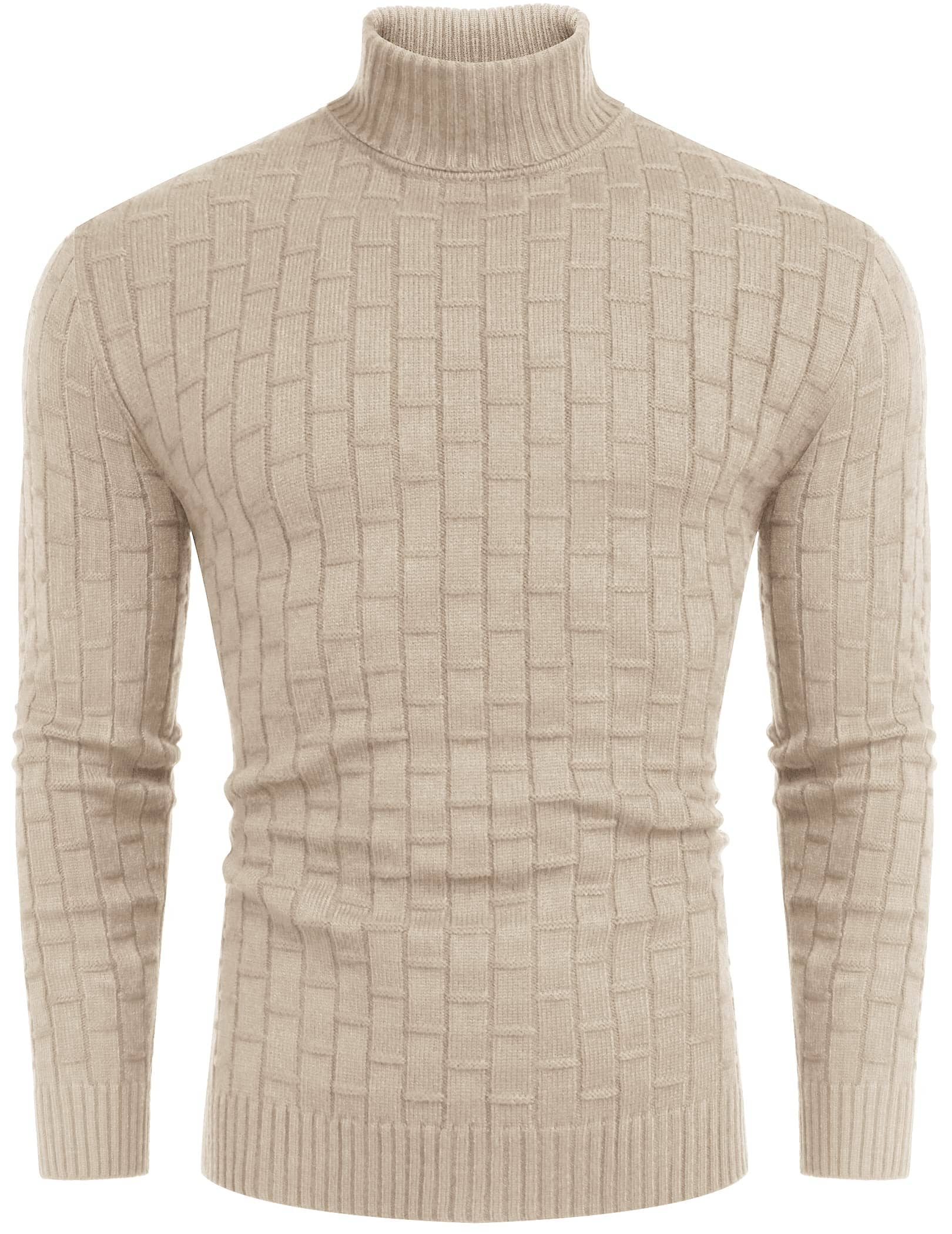 Slim Fit Rollkragen Thermal Pullover