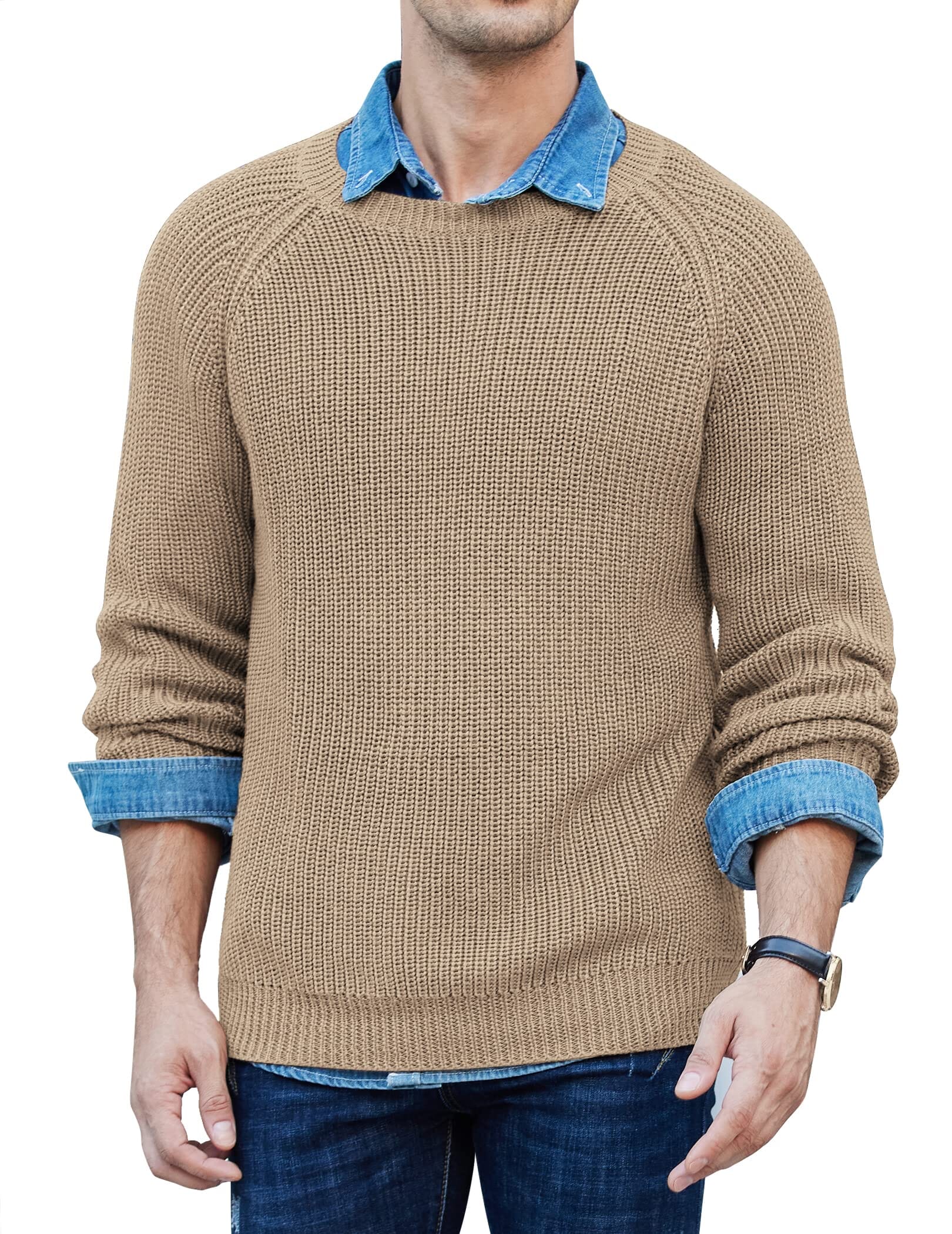 Crew Neck Slim Fit Strick Pullover Pullover